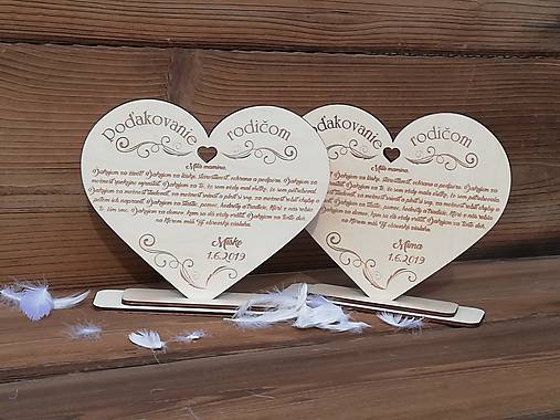 Tabuľky - Poďakovanie rodičom  - 10568391_