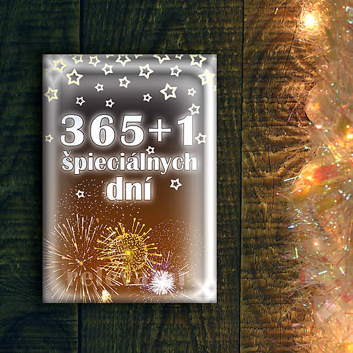 Papiernictvo - 365+1 špeciálnych dní - univerzálny diár(ohňostroj) - 10566616_