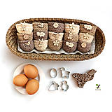 Dekorácie - Mini košíčky na vajíčka (100% biobavlna) - 10569410_