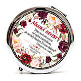 Zrkadielka - Mamka nevesty - marsala kvety - 10568968_