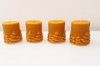 Sviečky - Sada vianočných sviečok 7 cm - 10571369_
