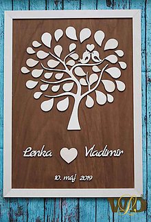 Papiernictvo - Svadobný strom do 60 ľudí - 10574761_