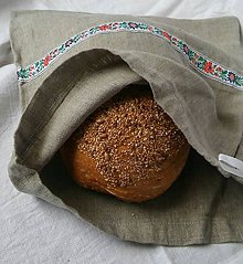 Úžitkový textil - Vrecko na chlieb. - 10571753_