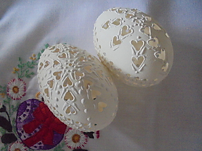 Dekorácie - Veľkonočné biele kraslice-darčekovo zabalené - 10571628_