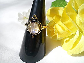 Prstene - Prsteň vintage/Labradorit-výpredaj 22% - 10576975_