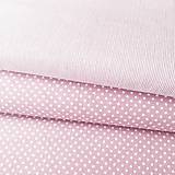 Textil - tenučké ružové pásiky, 100 % bavlna Nemecko, šírka 140 cm - 10575805_