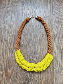 Náhrdelníky - Simple náhrdelník  (Žltá) - 10576896_