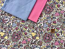 Detské oblečenie - Na slnku zmení farbu - Kúzelná sukňa vzor Prúžkované kvietky (detská veľkosť 86-122) - 10578609_
