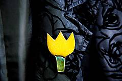 Dobrý obchod - Andreas: Brošňa Tulipán (Perleťovo bledomodrá) - 10580815_
