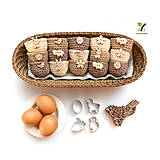 Dekorácie - Mini košíčky na vajíčka (100% biobavlna) - 10584095_