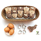 Dekorácie - Mini košíčky na vajíčka (100% biobavlna) - 10584119_