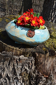 Nádoby - keramický kvetináč - 10587717_