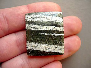 Minerály - Kabošon chrysotilu 32 mm, č.5f - 10589048_
