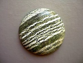 Minerály - Kabošon chrysotilu 43 mm, č.10f - 10589112_