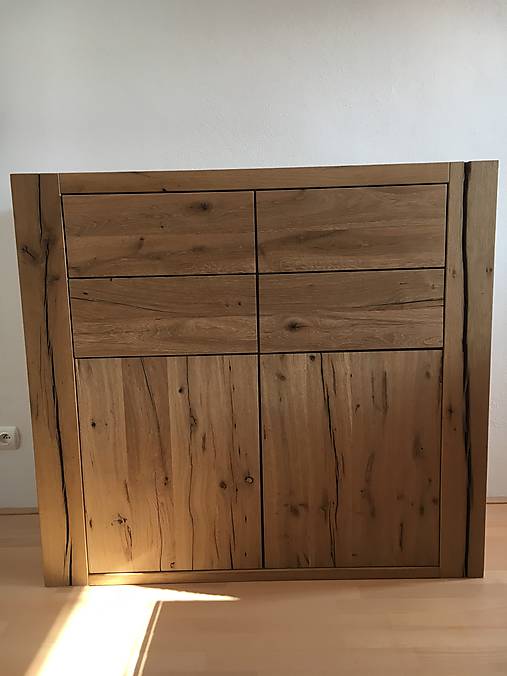 Nábytok - Dubová komoda " starý dub 2 " - 10591335_