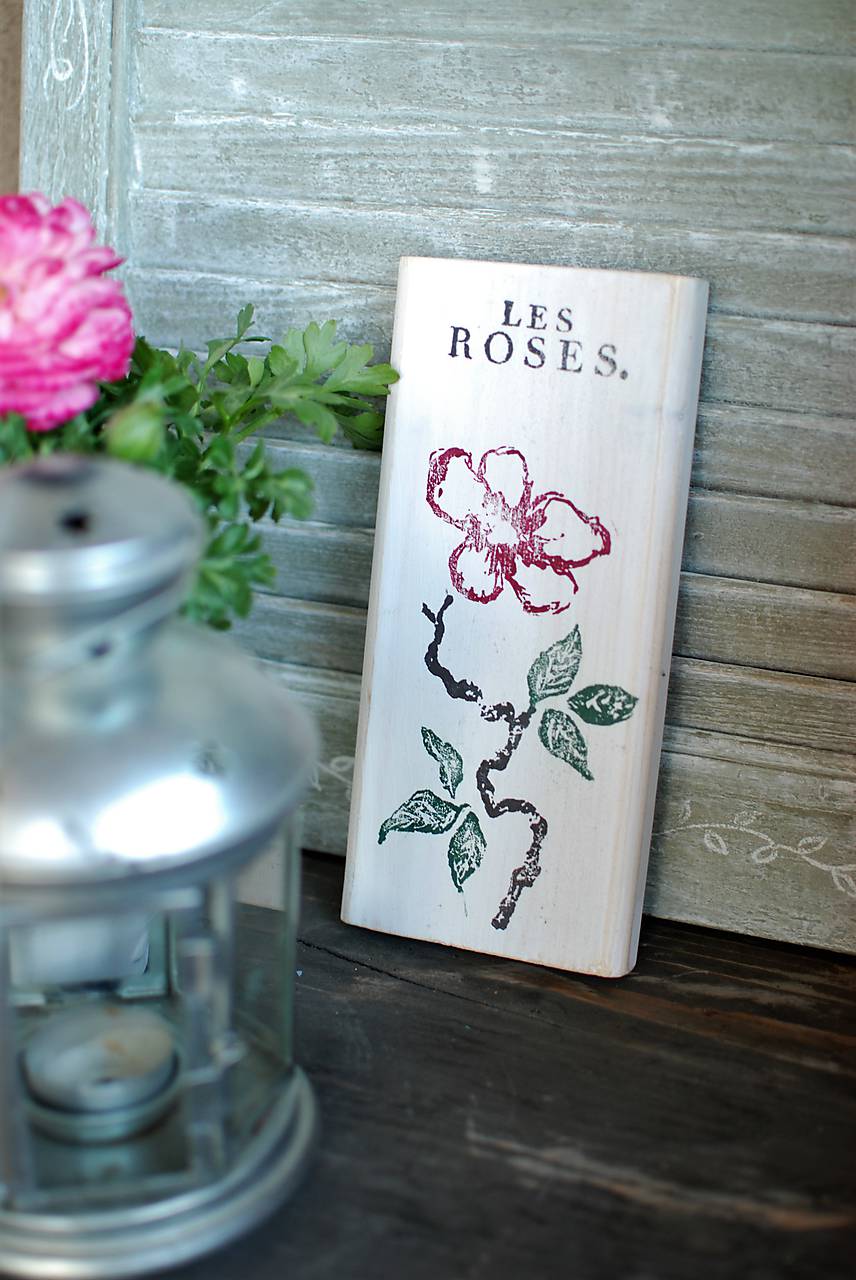 Tabuľka "Les Roses"