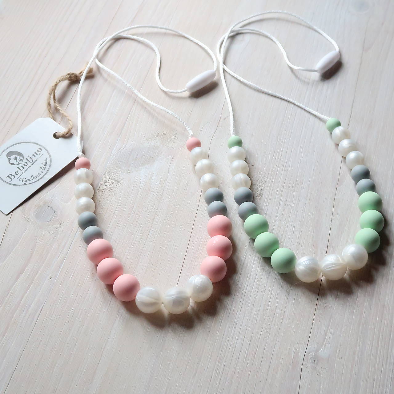 Silikónový dojčiaci náhrdelník