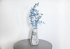 Dekorácie - Betónová váza Flores Marble - 10596215_