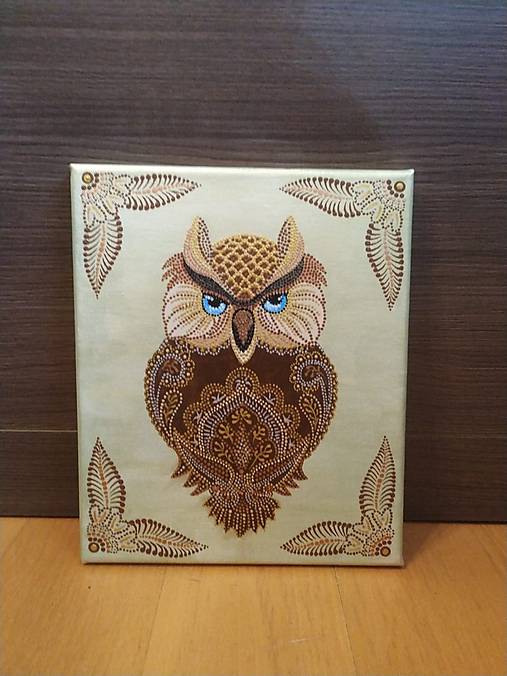 Obrazy - Sova - mandala - 10597056_