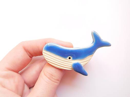 Veľryba brošňa (modrá)