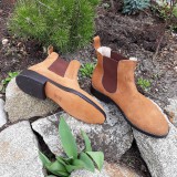 Ponožky, pančuchy, obuv - Dámské chelsea topánky (Modrá) - 10605573_