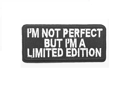  - Nažehľovačka s nápisom I'm not perfect  - 10605876_