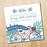 Papiernictvo - Narodeninová pozvánka - Bicykel - 10607815_