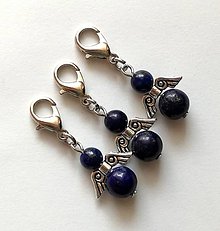 Kľúčenky - Minerálový minianjelik (Lapis Lazuli) - 10612554_