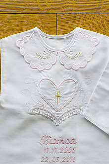 Detské oblečenie - Košieľka na krst Lovely - 10613526_