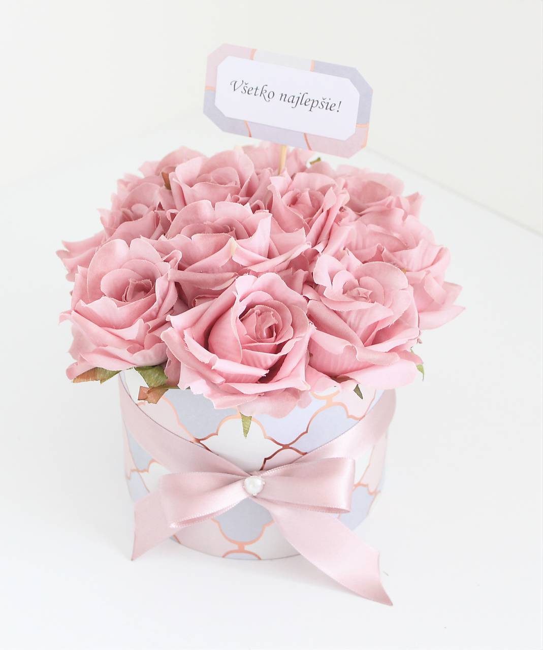 Flowerbox z ruží