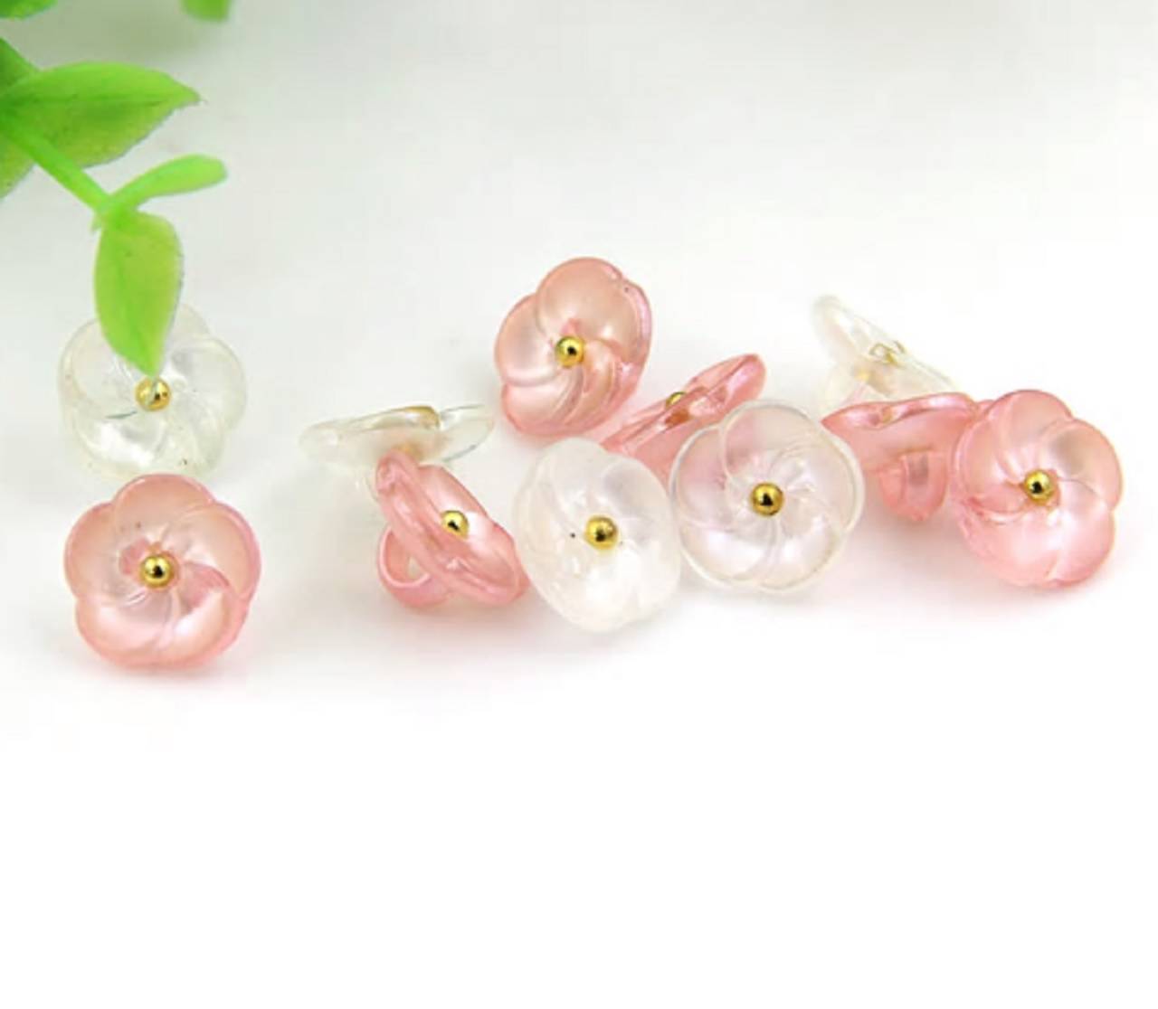 G113 Gombík plastový kvietok 1,15