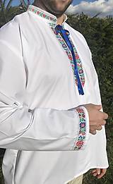 Pánske oblečenie - Folklórna košeľa pánska Alojz 2 - 10617519_