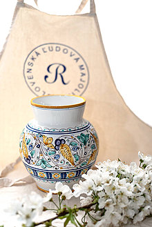 Dekorácie - Váza s habánskym dekorom - 10618993_