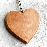 Dekorácie - Tradičné drevené srdce - 10619957_