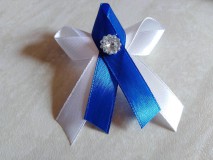 Svadobné pierka - Kráľovsky modrá svadobné pierka - 10623595_