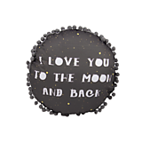 Detský textil - Vankúš I Love You To The Moon - 10628527_