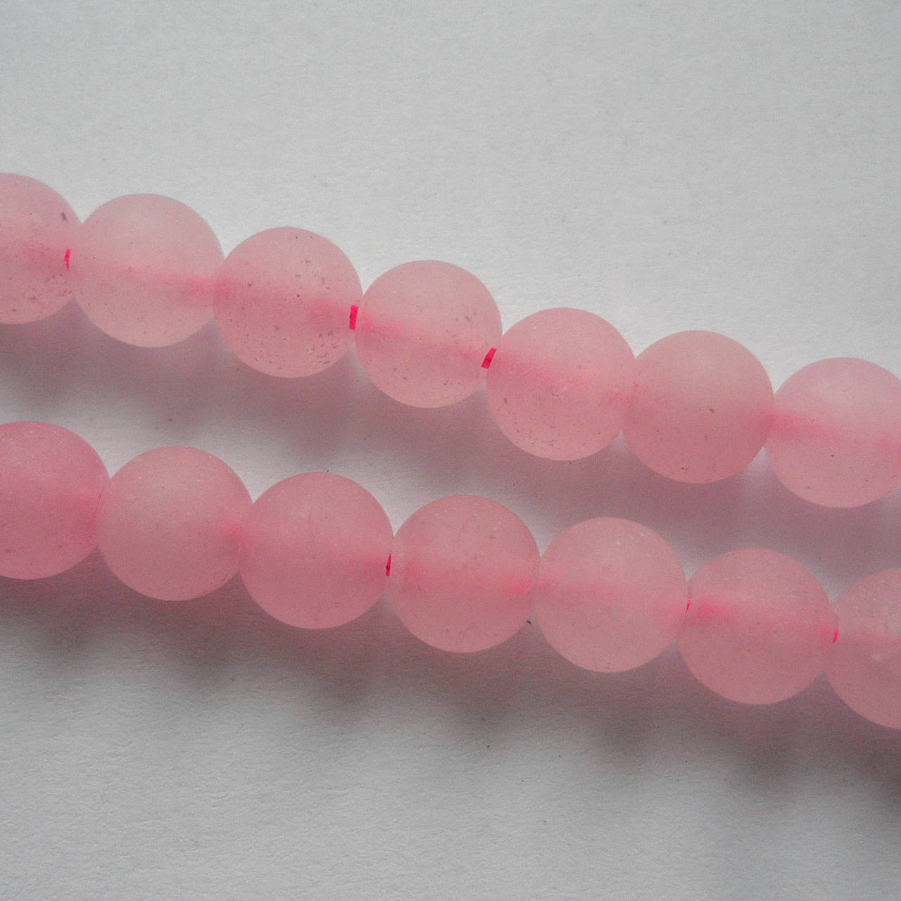 Krištáľ matný-1ks (6mm-ružový)