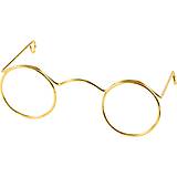 Iný materiál - Miniatúrne okuliare Zlaté 6 cm - 10630015_