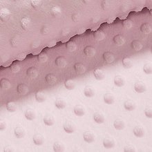 Detský textil - Vankúšový mantinel ... minky mentol (30 x 30 cm - Ružová) - 10635154_