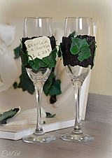 Svadobná réva - sada svadobných pohárov