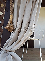 Úžitkový textil - Ľanová záclona Magical Nature - 10644394_