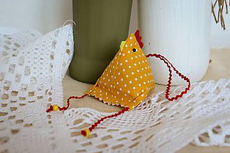 Dekorácie - #Sliepočka, veľkonočná dekorácia,levanduľové vrecúško (Žltá) - 10647068_