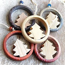 Dekorácie - Drevený vianočný stromček - 10645740_