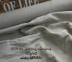 Textil - 100% len NATURAL 150g/m2 - 10651636_