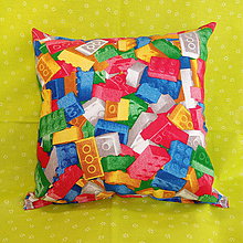 Detský textil - Lego vankùšik - 10655482_
