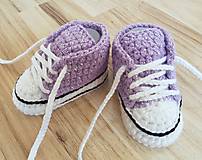 Detské topánky - Lesklé fialové tenisky - 10656947_