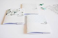 Papiernictvo - 3 zápisníky - eukalyptus/mint/grey - 10656270_