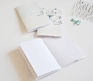 Papiernictvo - 3 zápisníky - eukalyptus/mint/grey - 10656273_