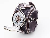 Náramky - Steampunk vreckové/náramkové hodinky II - 10657637_