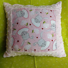 Detský textil - Ružový vankušik s havkami - 10656736_